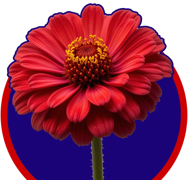 A red flower